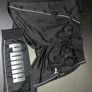 PUMA Black Pants with White Detailing